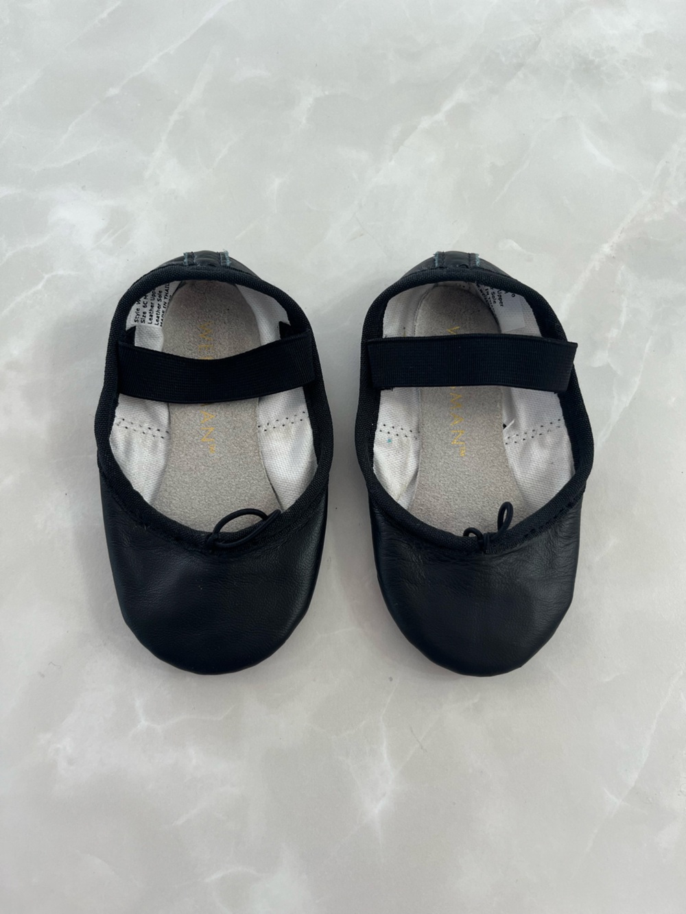 Weissman Butterfly Full-Sole W400 Toddler 5C Black Ballet Slipper Shoe
